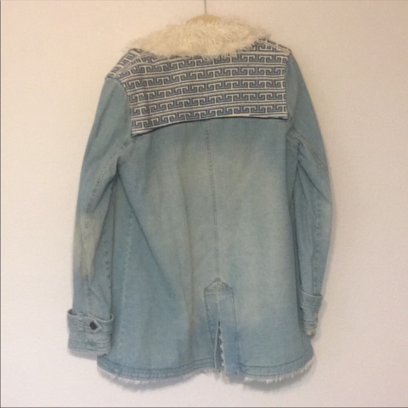 Free People Fur and Denim Boho Jacket - Picture 4 of 6